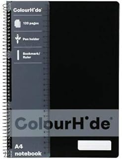 ColourHide A4 Notebook, Black