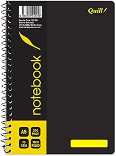 Quill Q Series A5 Notebook, 7mm lined