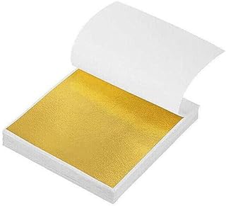 100x Gold Silver Leaf Foil Book for Nails Art Craft