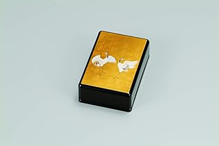 Tsuchiya Lacquerware Business Card Holder, Black, 4.