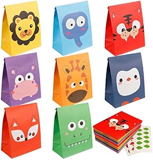 Mocoosy 24 Pieces Animal Party Favor Bags