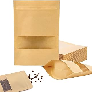 iDopick Kraft Resealable Food Storage Bags