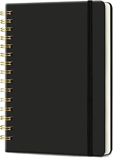 A5 Hardcover Spiral Notebook, 160 Lined Pages