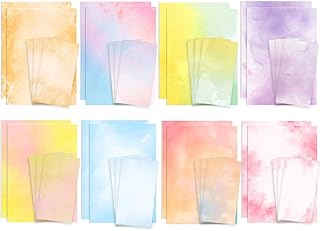 Watercolor Letter Writing Paper & Envelopes Set