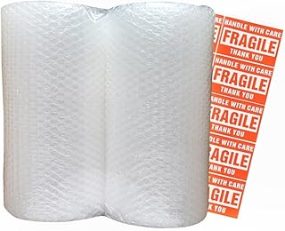 Bubble Cushioning Wrap 2-roll Total 72ft Pack for Moving