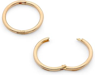 365 Sleepers 9ct Yellow Gold Hoop Earrings