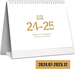 Tbecor Aesthetic Desk Calendar 2024-2025