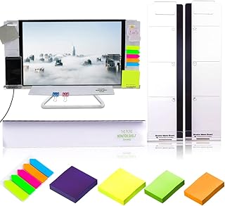 Acrylic Monitor Memo Board, 7Pcs Set