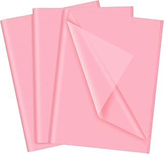 NEBURORA Pink Tissue Paper 60 Sheets 14 X 20