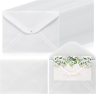 Translucent Vellum Envelopes, 100Pcs