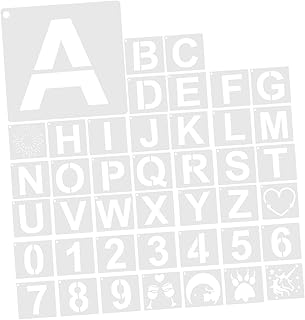 42pcs Alphanumeric Stencils