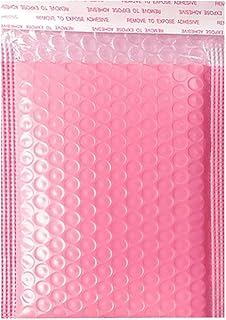 50Pcs Pink Bubble Mailers 15x20cm