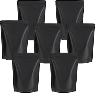 Durimoiy 100 Pack Black Mylar Bags - 4x