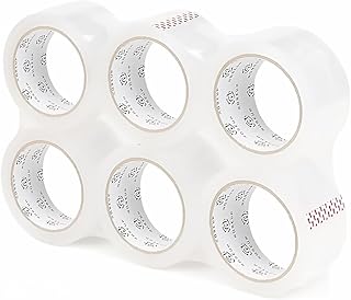 ROSEUP Clear Packing Tape, 6 Rolls