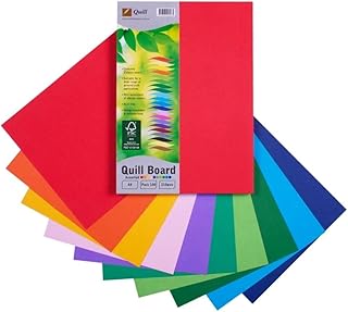 Quill A4 Coloured Board, 210gsm, 100