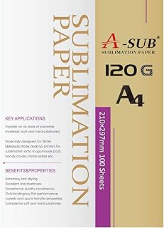 A-SUB Sublimation Paper A4, 100 Sheets