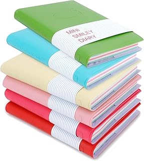 6 Pcs Pocket Notebooks with 6 Color Mini Diary