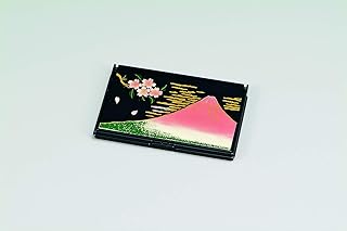 Tsuchiya Lacquerware Portable Business Card & Card Case, Black,