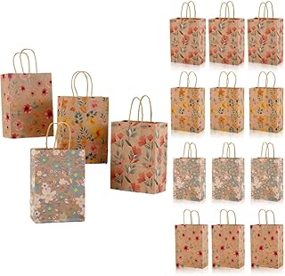 HIDOSNG 16 Pack Flower Gift Bags