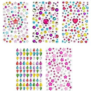 5 Sheets Rhinestone Scrapbooking Stickers