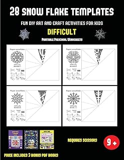 Preschool Snowflake Templates - DIY Art & Craft Activities
