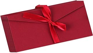Pack of 10 Vintage Envelopes with Bow