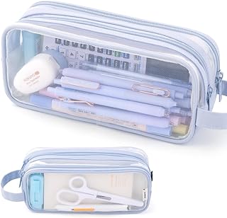 ANGOOBABY Large Grid Mesh Pencil Case