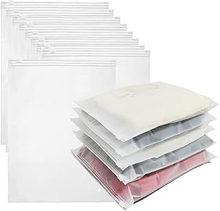 20Pcs Frosted Plastic Garment Bags