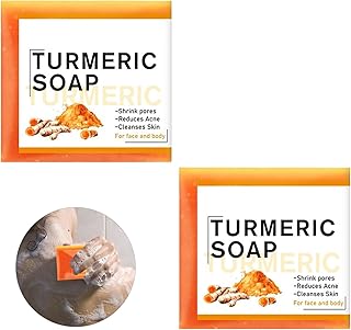 Handmade Turmeric Soap Bar - 2 Pieces Set