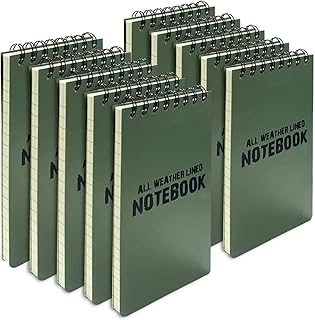 10 Pack Waterproof Tactical Steno Pads
