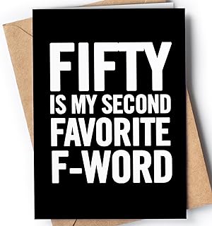 Funny 50th Birthday Card for Men or Women