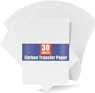 PSLER 30PCS White Carbon Transfer Paper