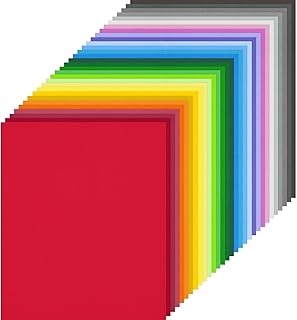 50 Sheets Color Cards, 50 Assorted Colors 180gsm A