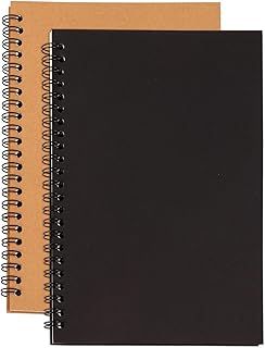 2 Pcs A5 Spiral Blank Notebooks