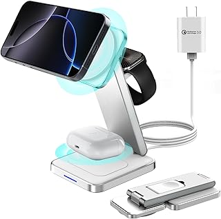 3 in 1 Magnetic Wireless Charger for Apple Watch Series 10/9