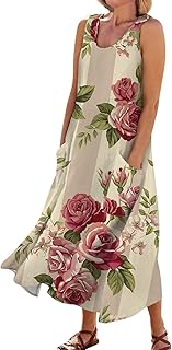 2024 Round Neck Sleeveless Long Dress