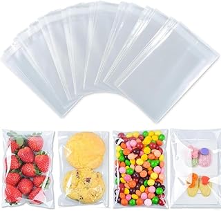 200 pcs 8 x 10 cm Clear Self Sealing Celloph