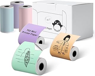 Memoking T02 Sticker Paper - Green/Purple/Orange/Pink