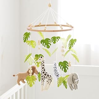Ikubigu Handmade Felt Forest Animal Baby Mobile