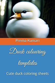 Cute duck coloring sheets