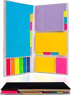 402 Sheets Sticky Notes Set with PU Leather Cover