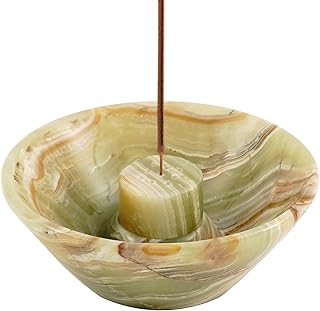 Radicaln Green Onyx Marble Incense Holder 5.5