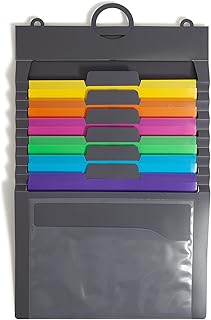 Smead Wall Organizer, 6 Removable Folder Pockets, Letter