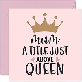 Mum A Title Just Above Queen Funny Birthday Card