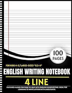 Kids 4-5 English Writing Notebook