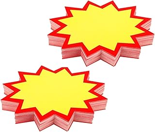 Roczential 200 Pack Fluorescent Price Labels