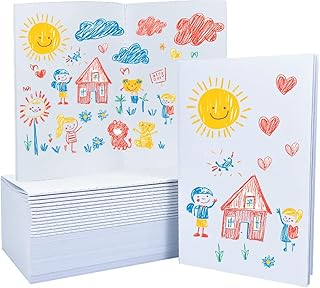 Cororio 30 Pack A5 White Blank Notebooks