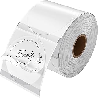 MUNBYN 50x50mm Round Thermal Sticker Labels
