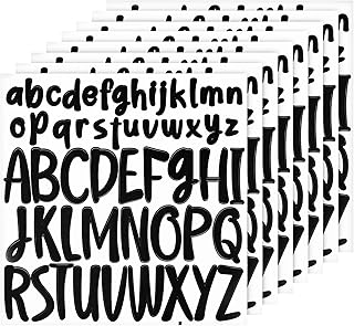 416pcs Letter Stickers, 8 Sheets Waterproof Adhesive Alphabet Stickers