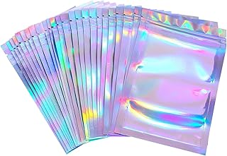 100Pcs Rainbow Color Resealable Food Storage Bags